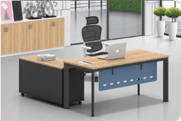 Executive Table Elite Series with side storage options - Elitetablewithsiderunner in Mumbai by Woodware